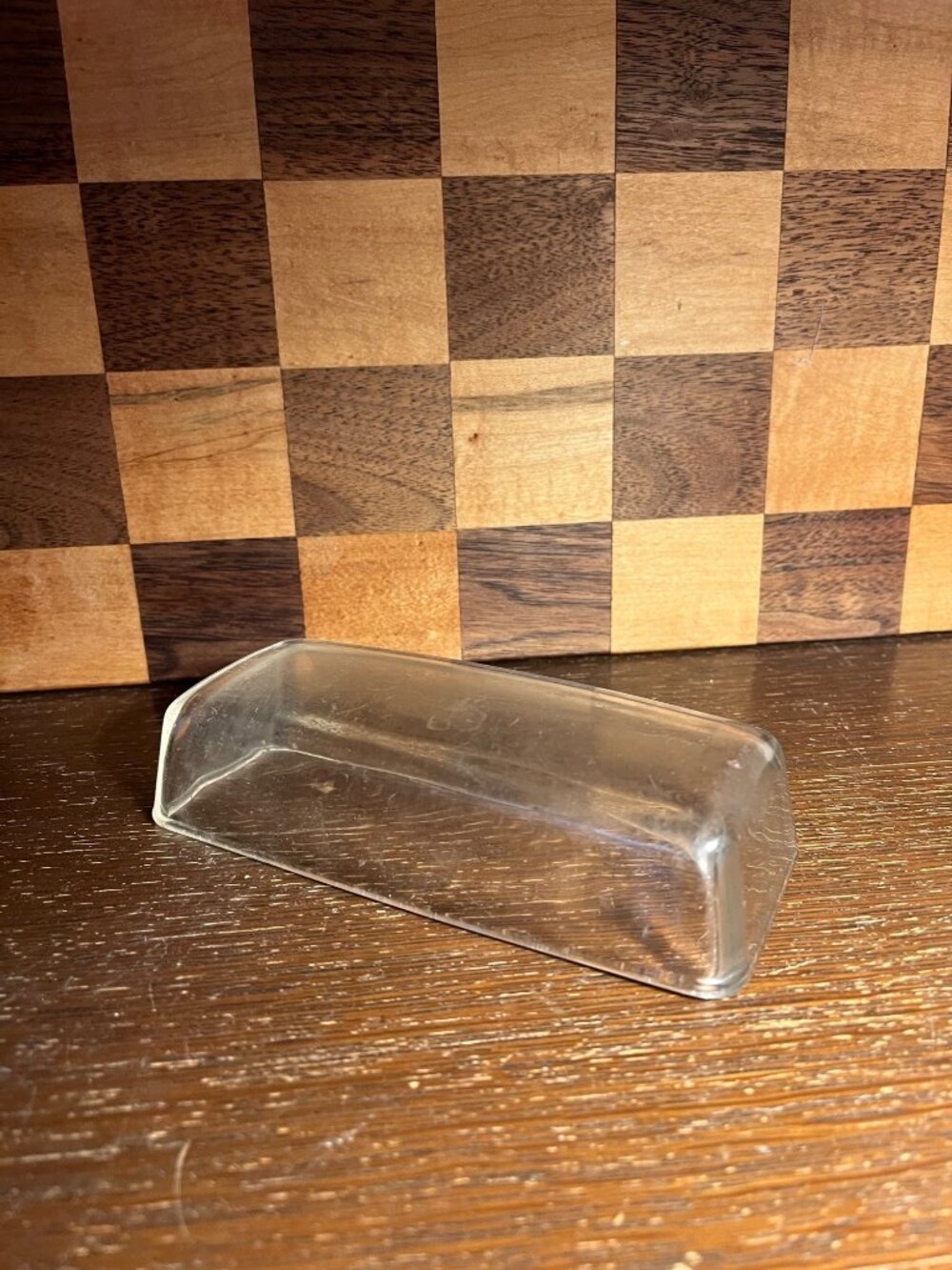 Clear Glass Butter Dish Lid A1033, Lid Only
